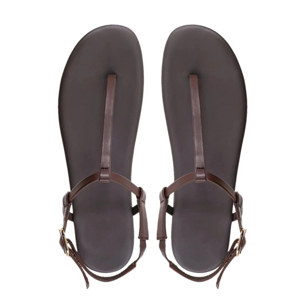 Noirtide Dark Brown Strapped Sandal for Women