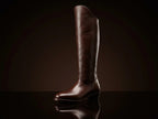 Leather texture on NOIRTIDE Everett Hitch Appaloosa western boots