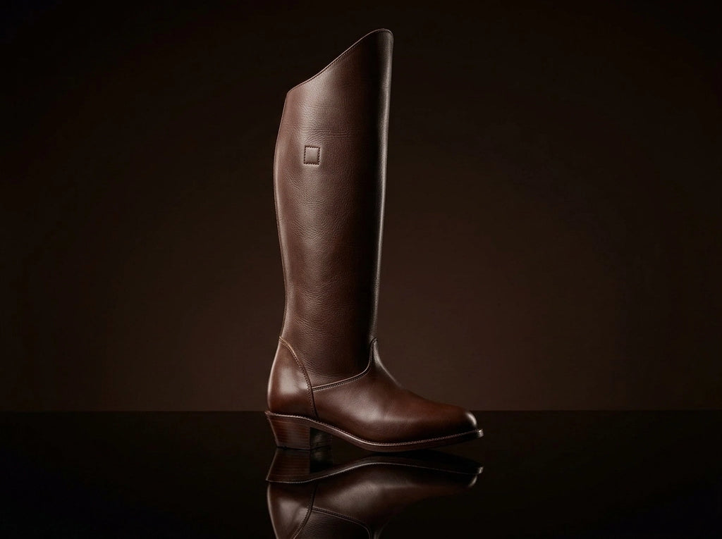 Everett Hitch Appaloosa western boots in genuine leather — NOIRTIDE