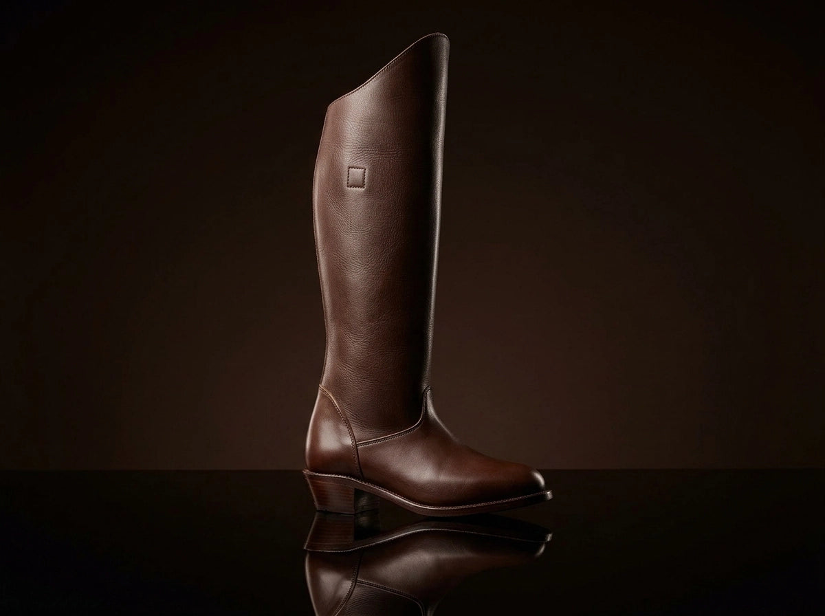 Everett Hitch Appaloosa western boots in genuine leather — NOIRTIDE
