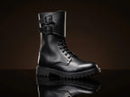 French Army Ranger buckle boots in leather with commando sole — NOIRTIDE