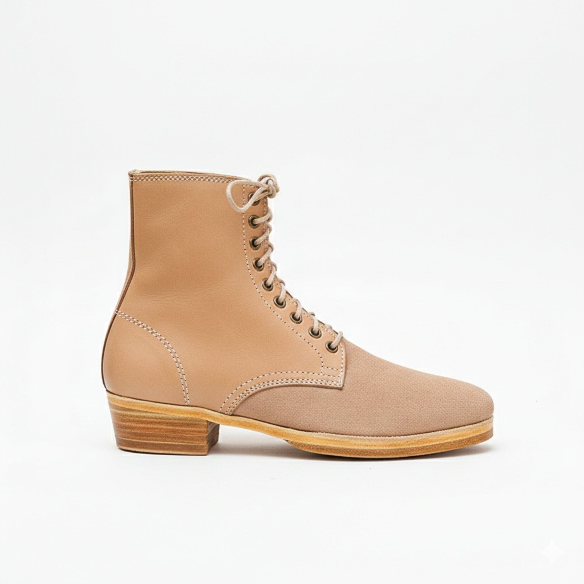 noirtide German M43 Natural Low Boots