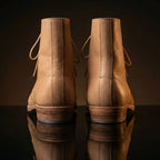 Pair of authentic German M43 natural leather boots by NOIRTIDE
