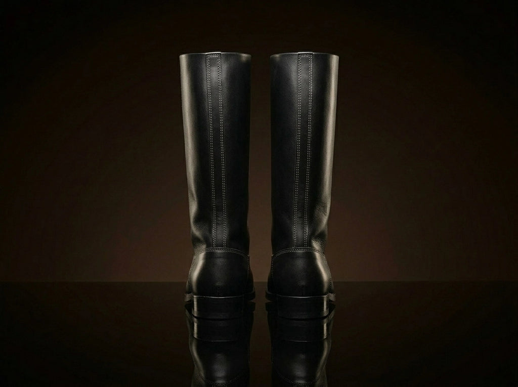 Tall shaft on authentic German Wehrmacht Officer jack boots — made to order