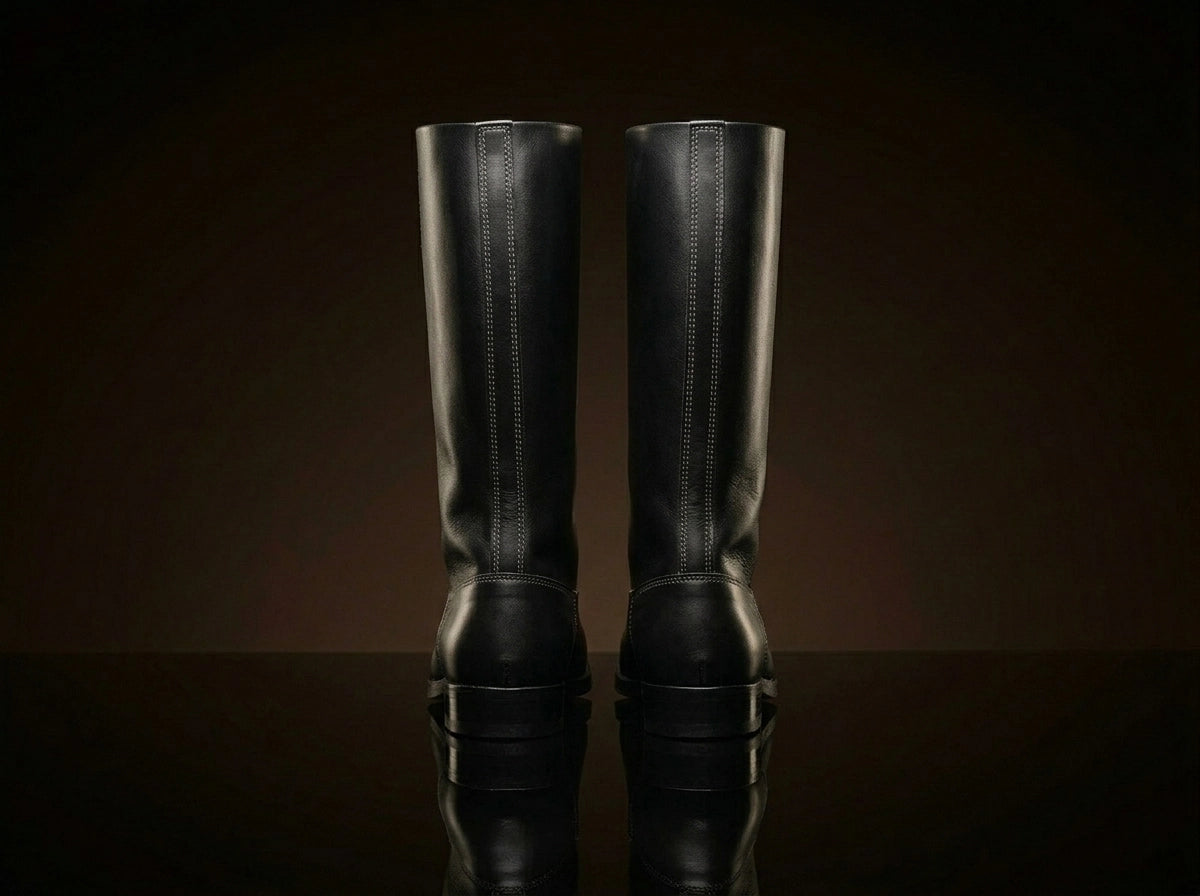 Tall shaft on authentic German Wehrmacht Officer jack boots — made to order