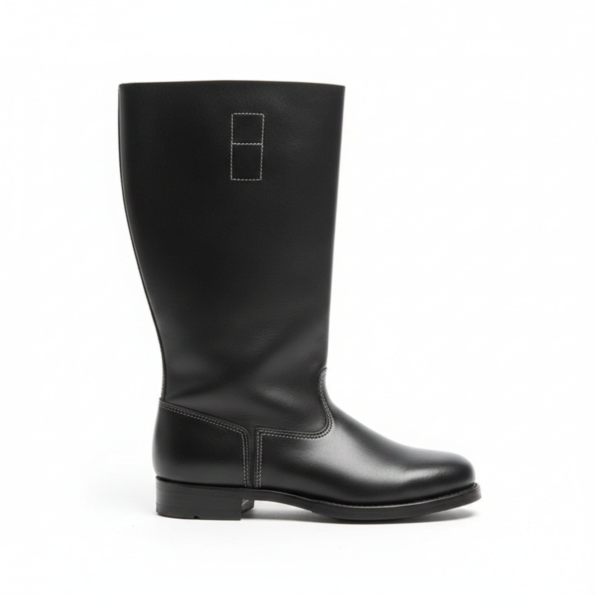 noirtide German Officer Leather Jack Boots