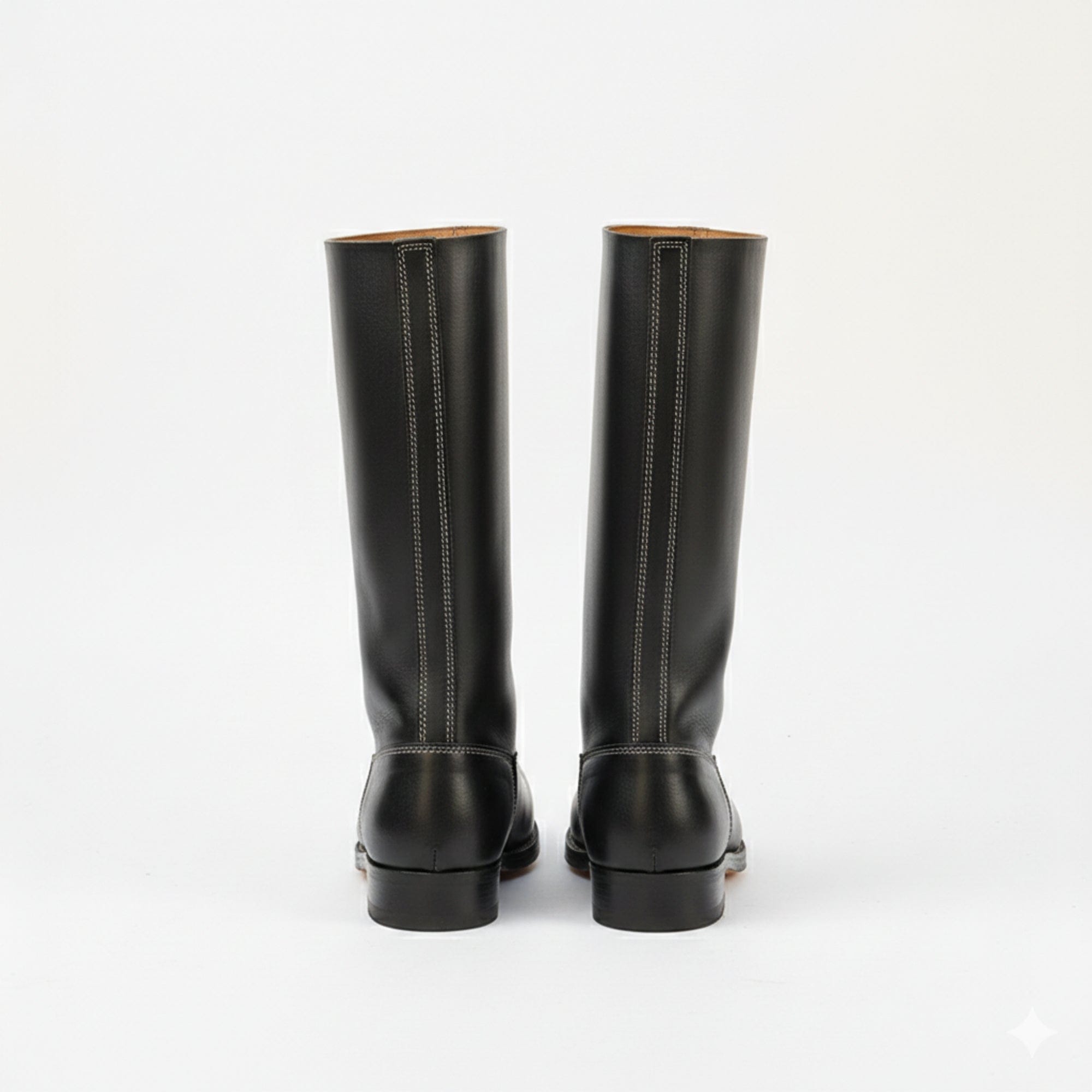 noirtide German Officer Leather Jack Boots