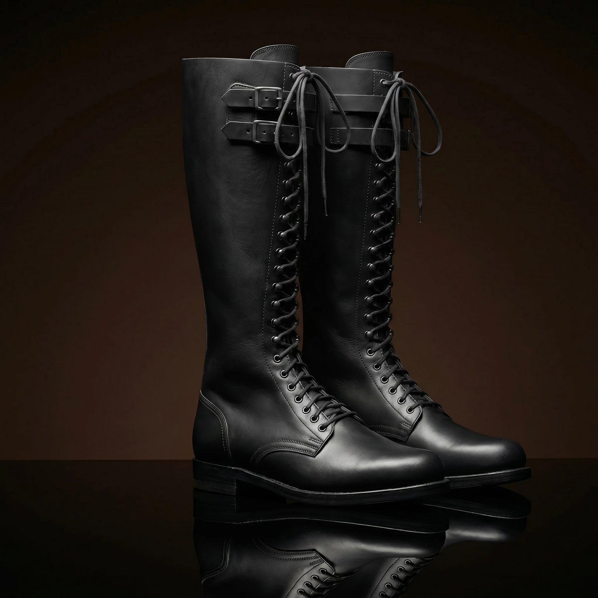 Pair of authentic German SA Kampfzeit tall boots by NOIRTIDE