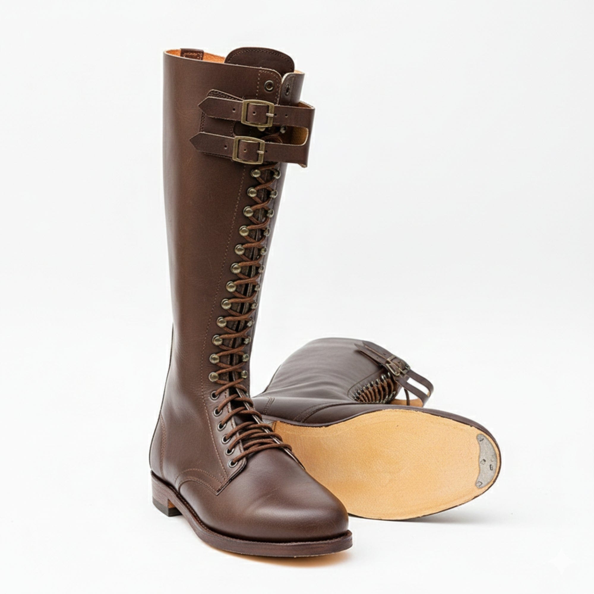 noirtide German SA Kampfzeit Tall Leather Boots