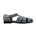 Noirtide Grey Leather Men Sandal