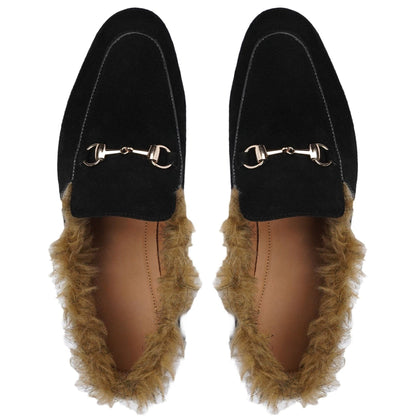 noirtide Hand-Made Custom Men's Black Calf Leather Loafer