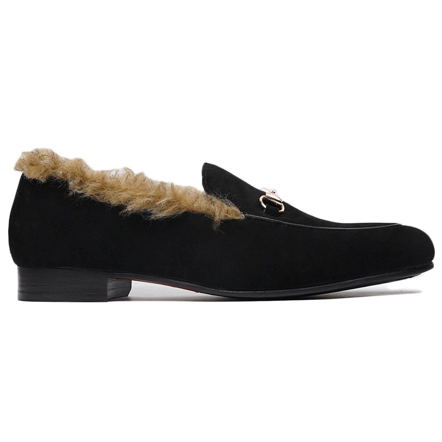 noirtide Hand-Made Custom Men's Black Calf Leather Loafer