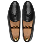 noirtide Hand-Made Custom Men's Black Calf Leather Loafer