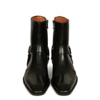 noirtide Handmade Custom Black Calf Leather Jodhpur Boots