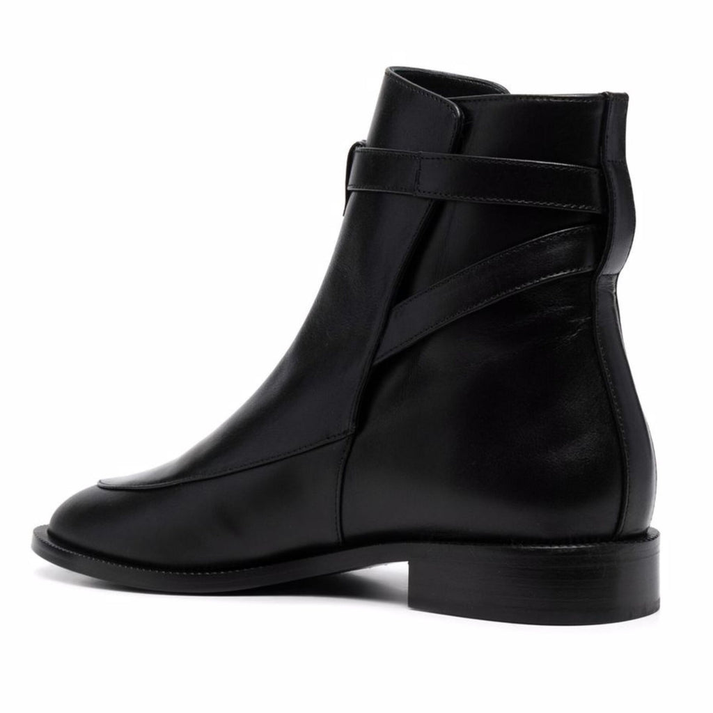 noirtide Handmade Custom Black Claf Leather Women Jodhpur Boots