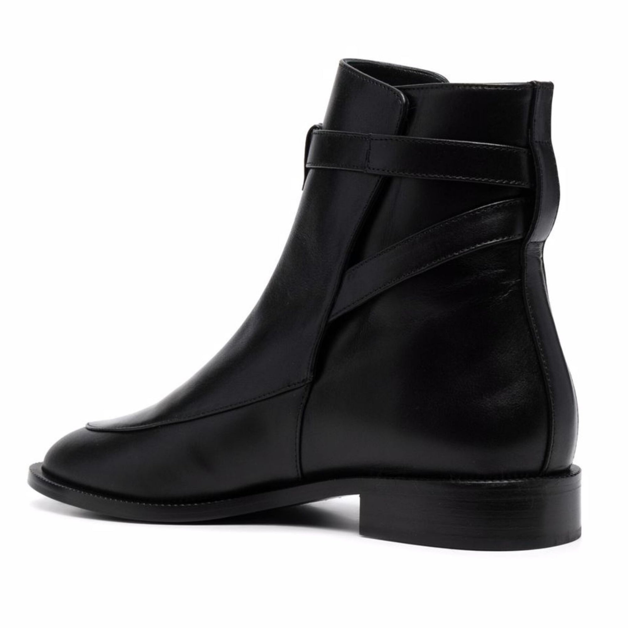 noirtide Handmade Custom Black Claf Leather Women Jodhpur Boots