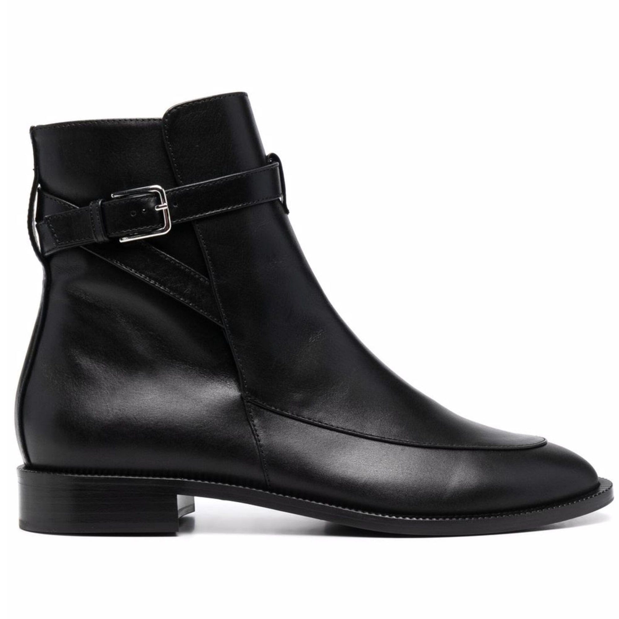 noirtide Handmade Custom Black Claf Leather Women Jodhpur Boots