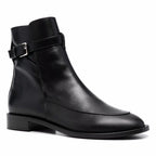 noirtide Handmade Custom Black Claf Leather Women Jodhpur Boots
