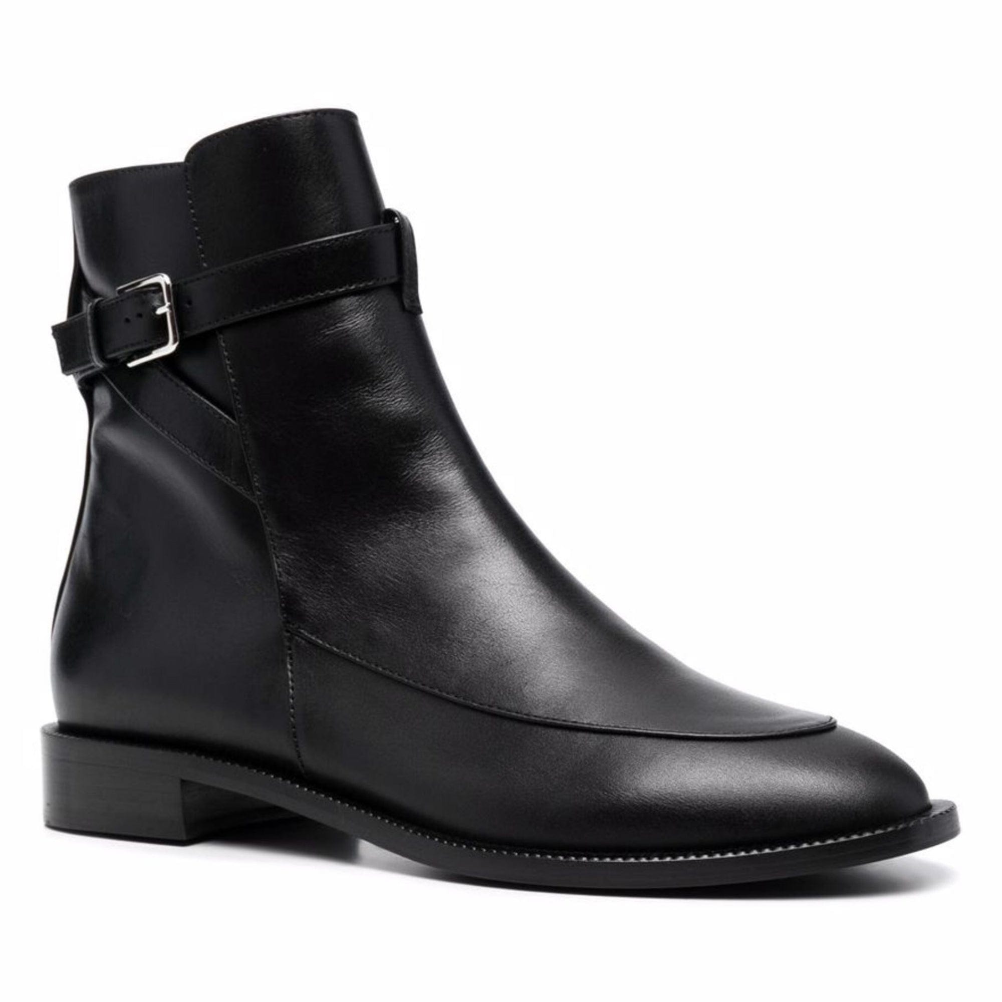 noirtide Handmade Custom Black Claf Leather Women Jodhpur Boots