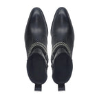 noirtide Handmade Custom Black Leather Jodhpur Boots For Men