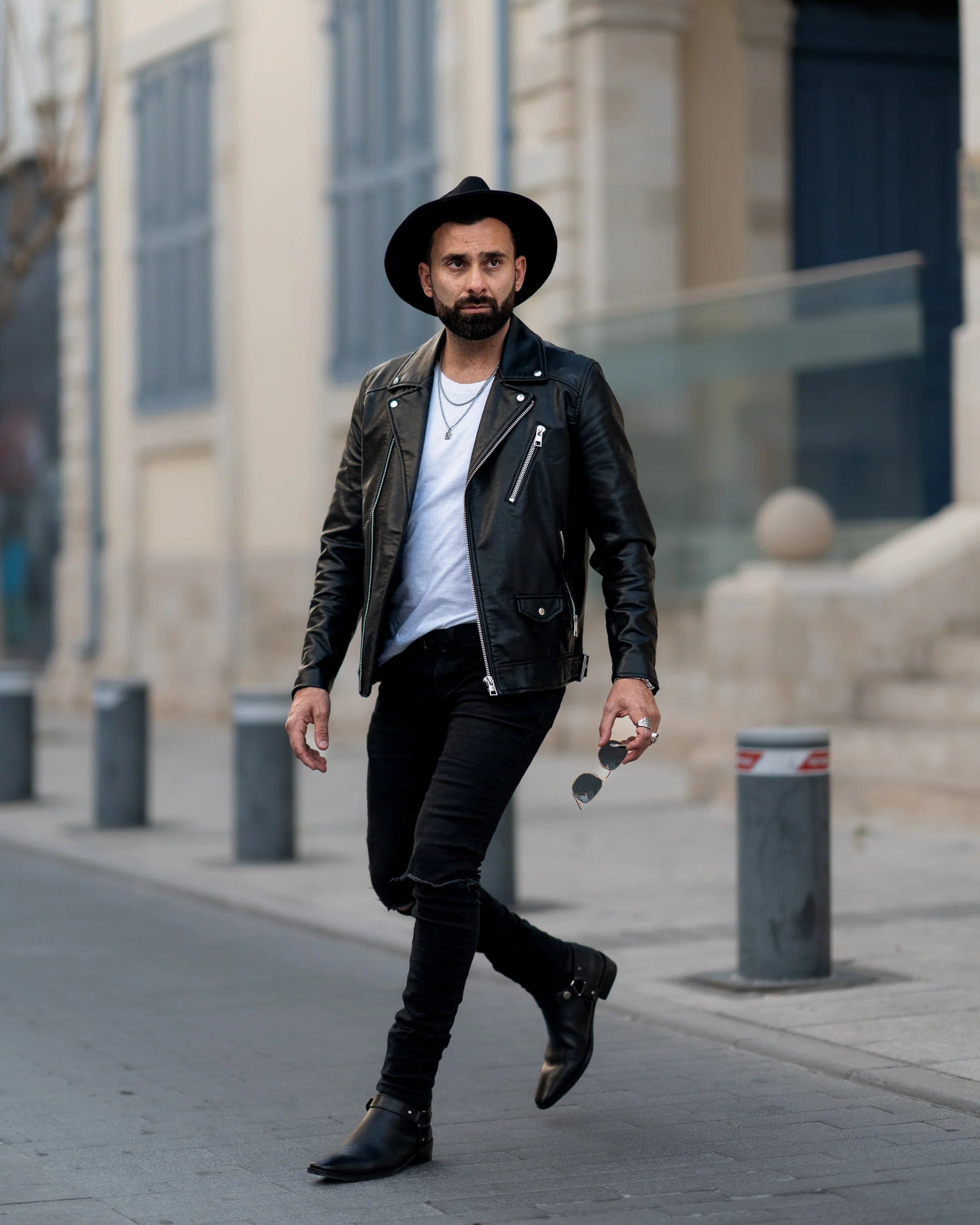 noirtide Handmade Custom Black Leather Jodhpur Boots For Men