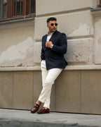 noirtide Handmade Custom Calf Leather Mens Loafers