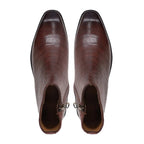 noirtide Handmade, Custom Crocodile Pattern Leather Men Jodhpur Boots