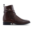 noirtide Handmade Custom Dark Brown Leather Jodhpur Boots For Men