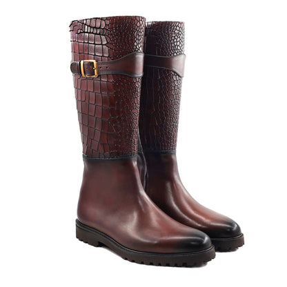 noirtide Handmade Custom Leather Boots For Men