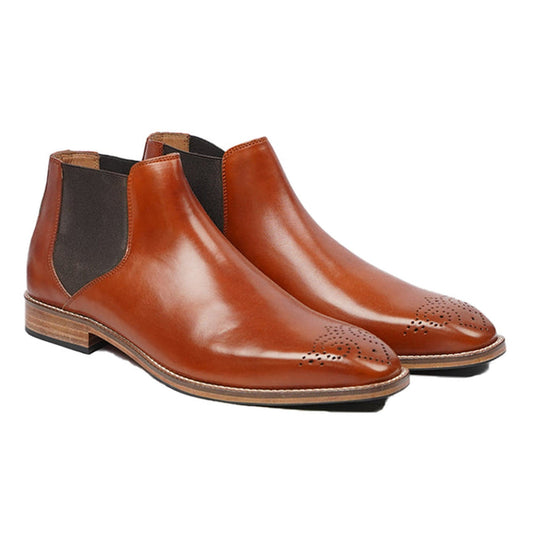 noirtide Handmade Custom Leather Chelsea Boots For Men