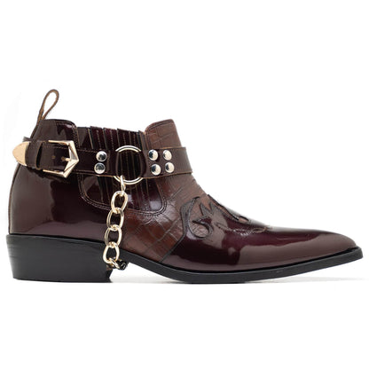 noirtide Handmade Custom Leather Cowboy Boots For Men