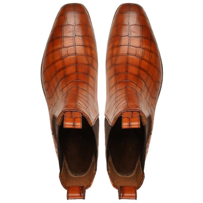 noirtide Handmade Custom Leather Men Chelsea Boots