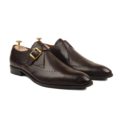 noirtide Handmade, Custom Leather Monkstrap shoes