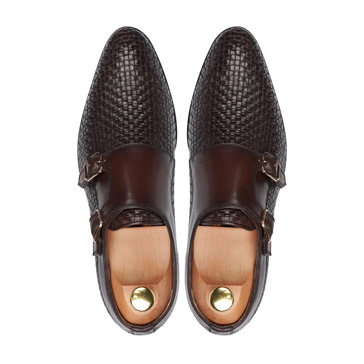 noirtide Handmade Custom Men Brown Leather Shoes