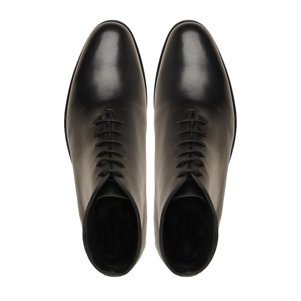 noirtide Handmade, Custom Men's Black Calf Leather Chukka Boot