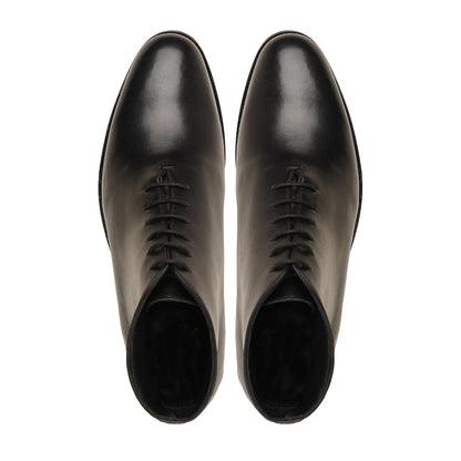 noirtide Handmade, Custom Men's Black Calf Leather Chukka Boot