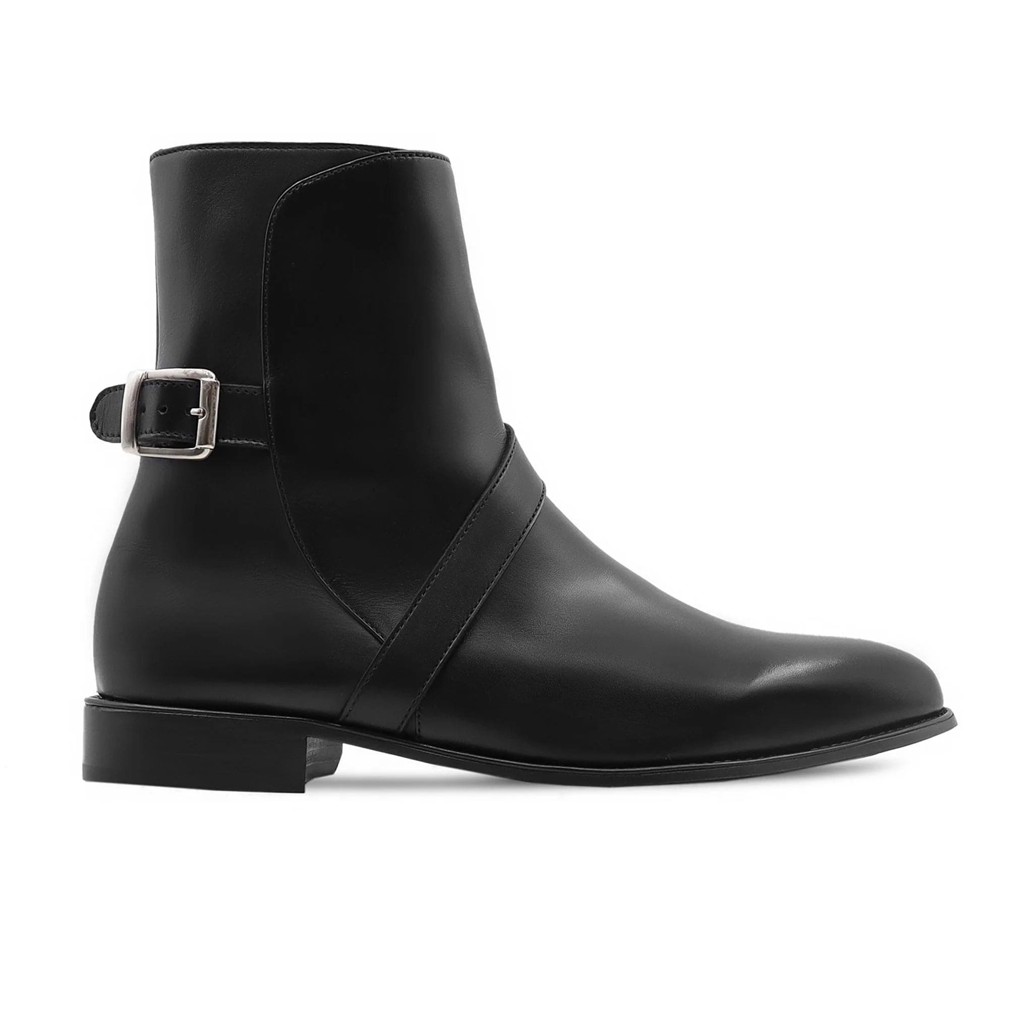 noirtide Handmade Custom Men's Black Calf Leather Jodhpur Boo