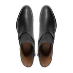 noirtide Handmade Custom Men's Black Calf Leather Jodhpur Boo