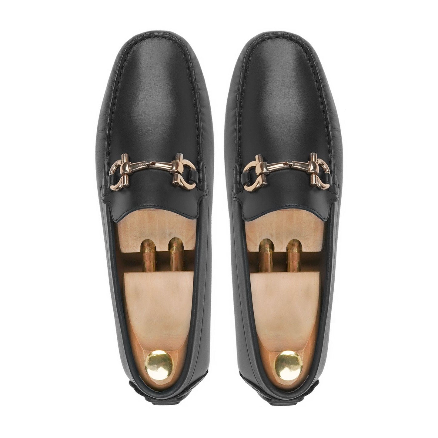 noirtide Handmade, Custom Men's Black Calf Leather Loafer