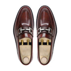 noirtide Handmade Custom Oxblood Calf Leather Mens Loafers