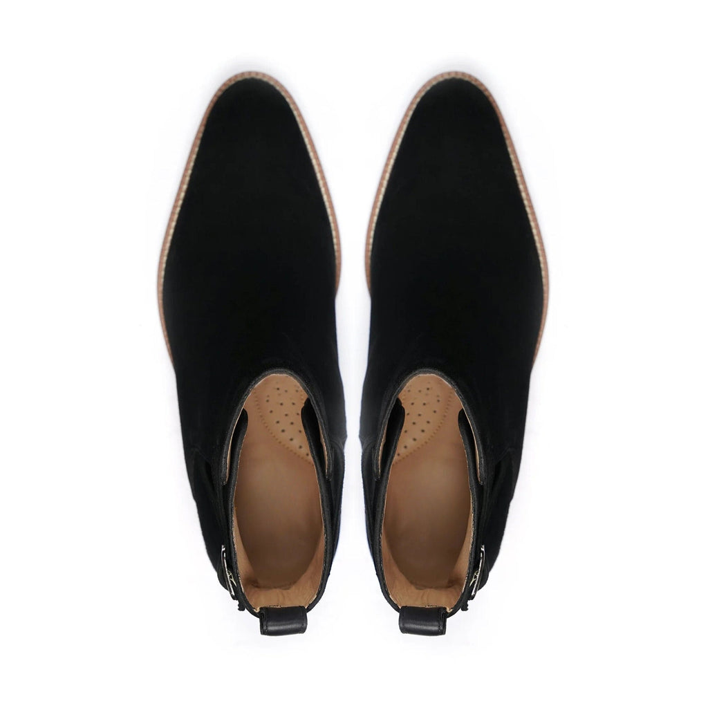 noirtide Handmade, Custom Suede Leather Men Jodhpur Boots