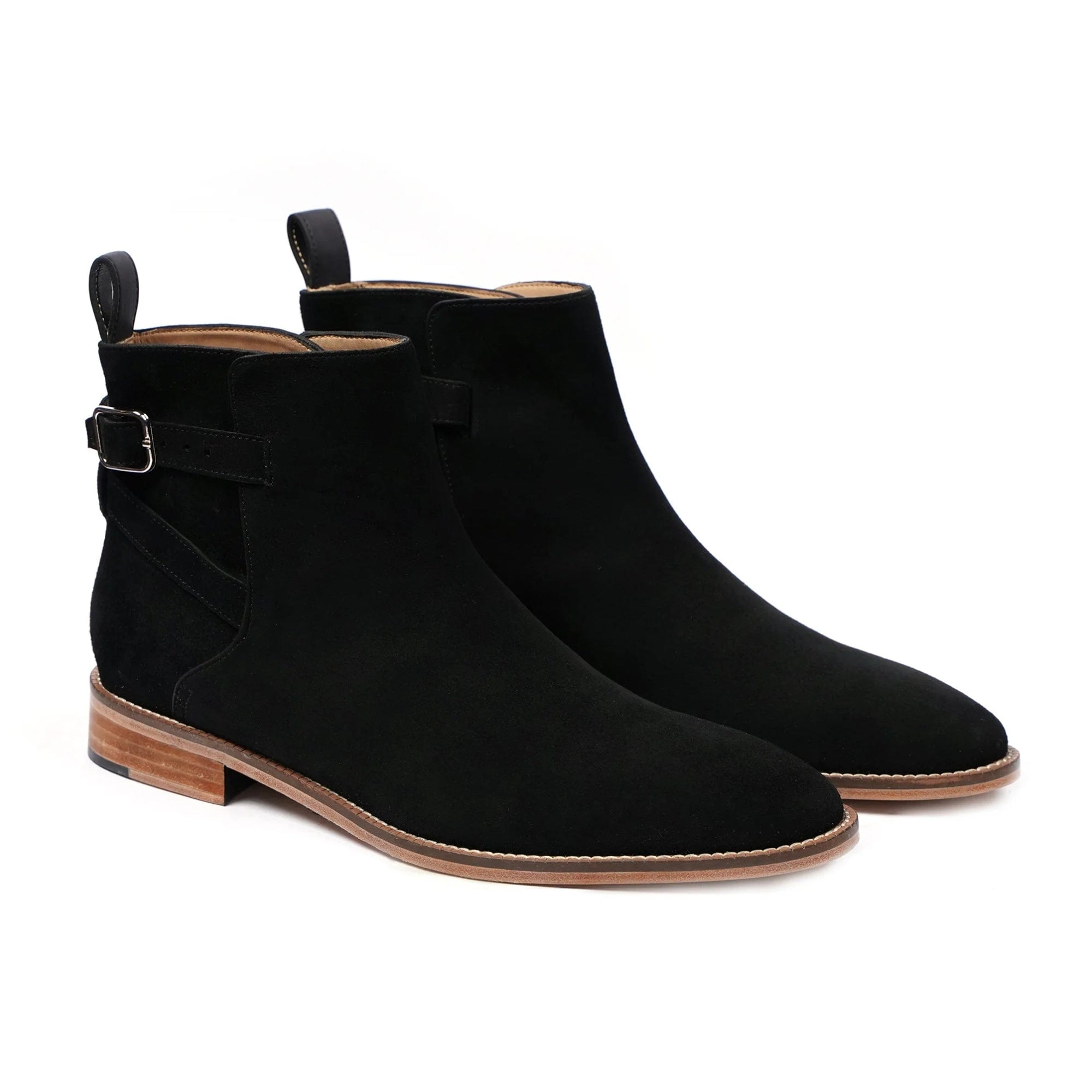 noirtide Handmade, Custom Suede Leather Men Jodhpur Boots