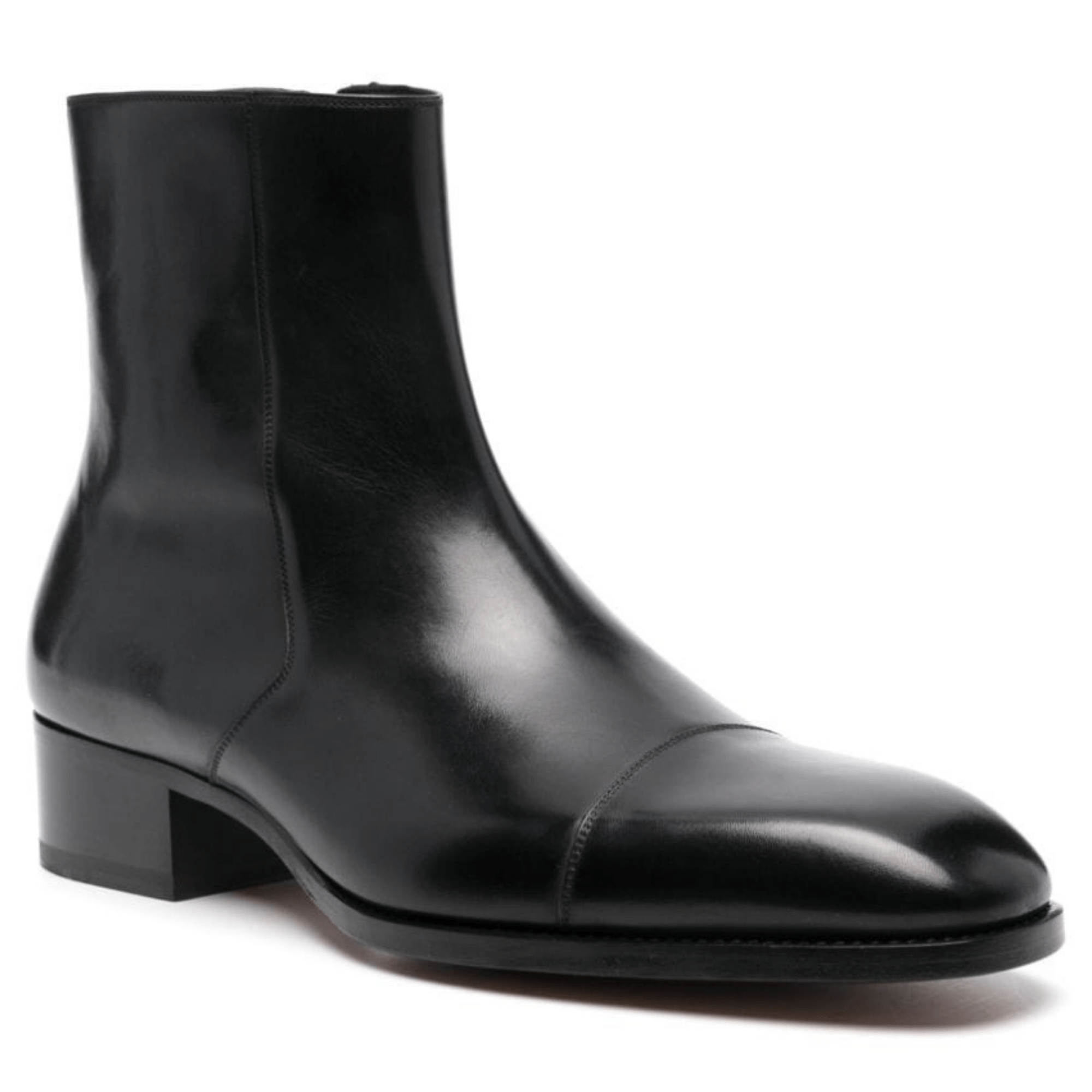 noirtide Handmade Customisable Black Leather Chelsea Boots For Men