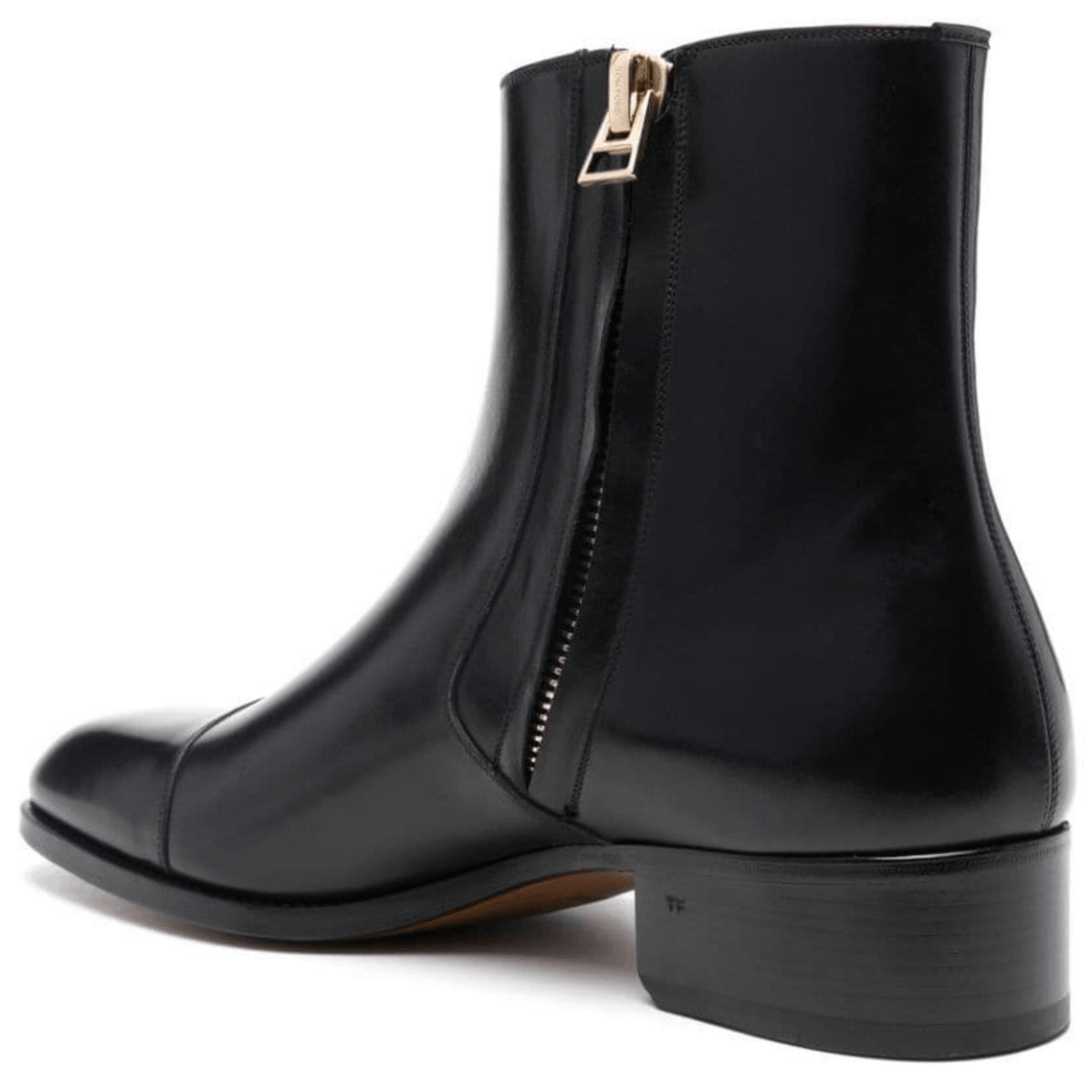 noirtide Handmade Customisable Black Leather Chelsea Boots For Men