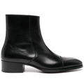 noirtide Handmade Customisable Black Leather Chelsea Boots For Men