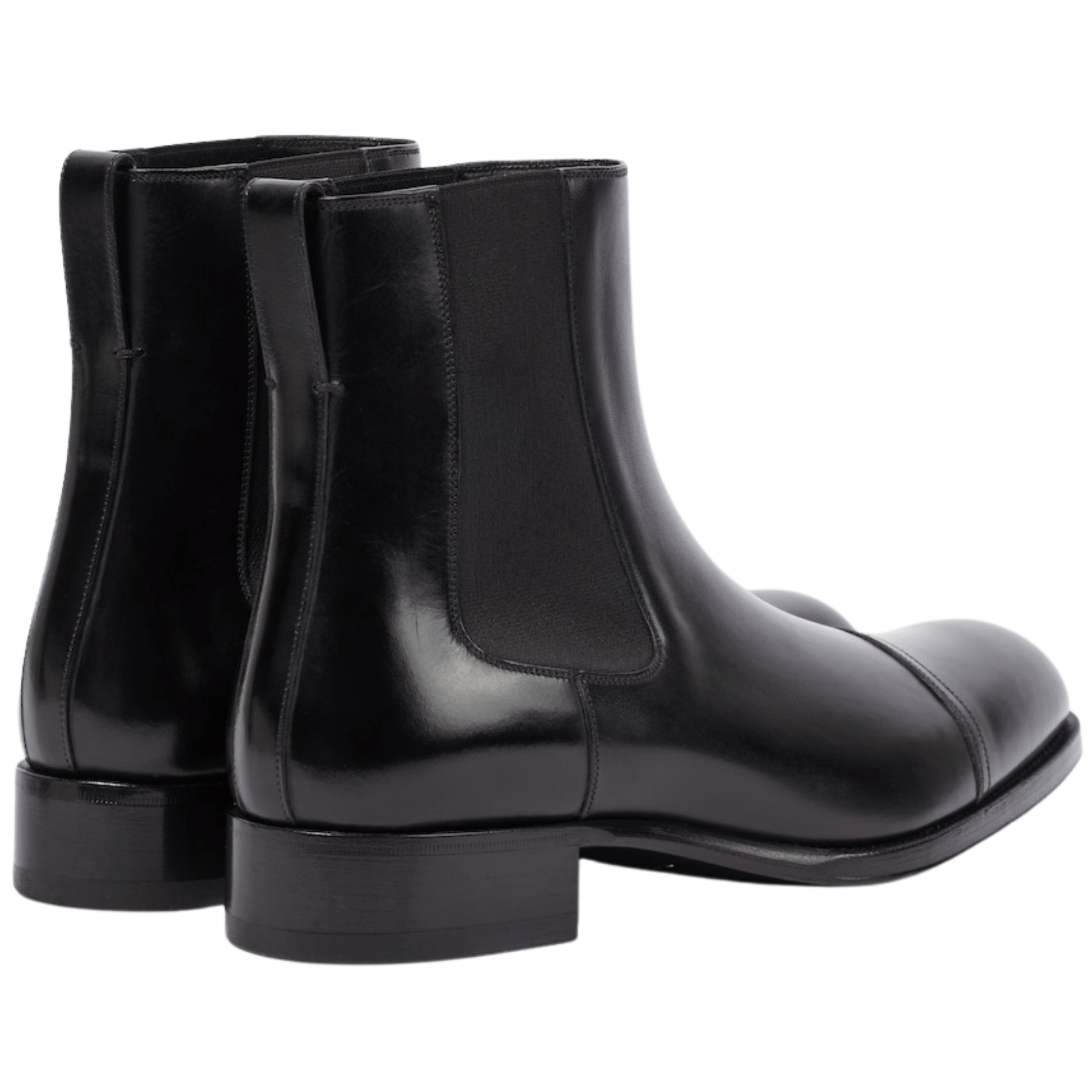 Bespoke Leather Black Chelsea Boots for Men – Stylish Ankle Boots