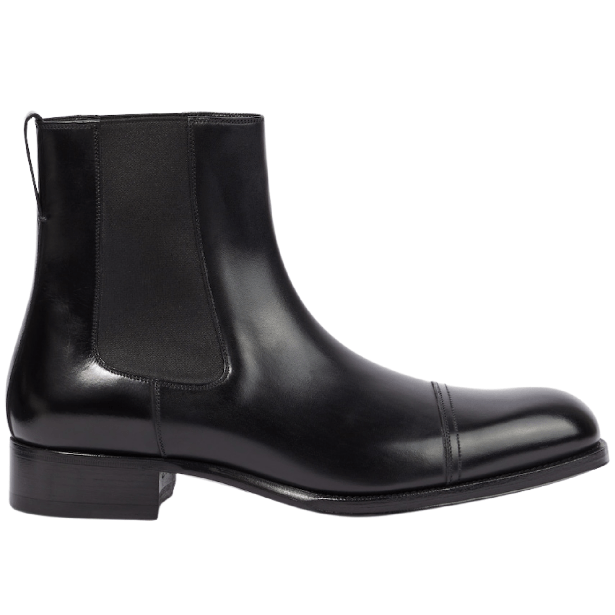 noirtide Handmade Customisable Black Leather Chelsea Boots For Men
