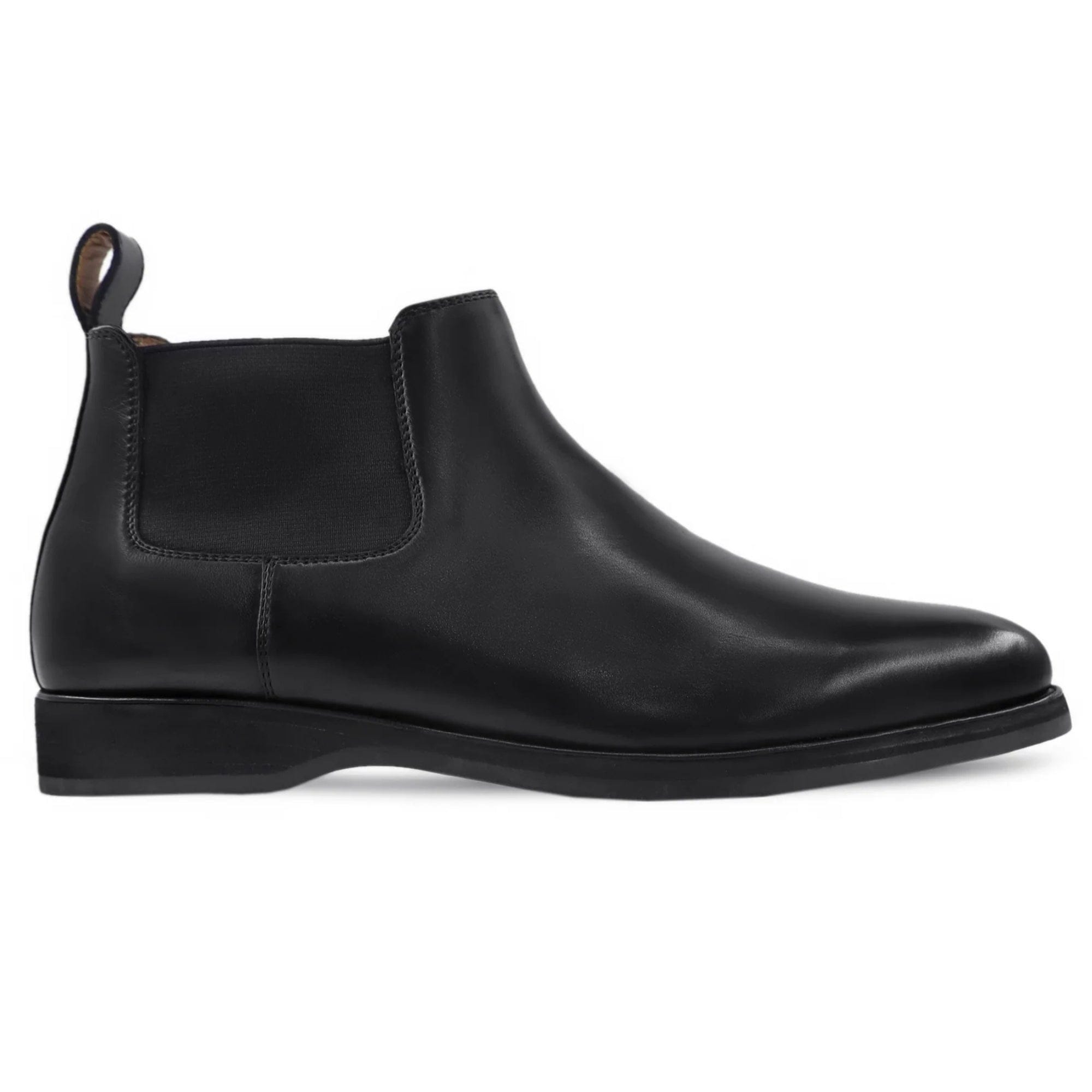 noirtide Handmade Customisable Black Leather Chelsea Boots For Men