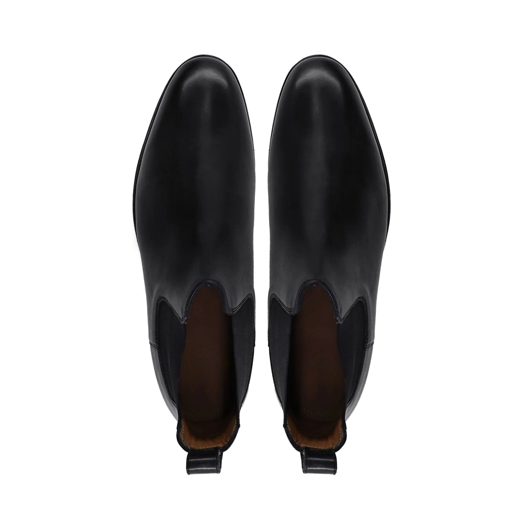 noirtide Handmade Customisable Black Leather Chelsea Boots For Men