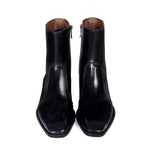 noirtide Handmade Customisable Black Patent Leather Chelsea Boots For Men